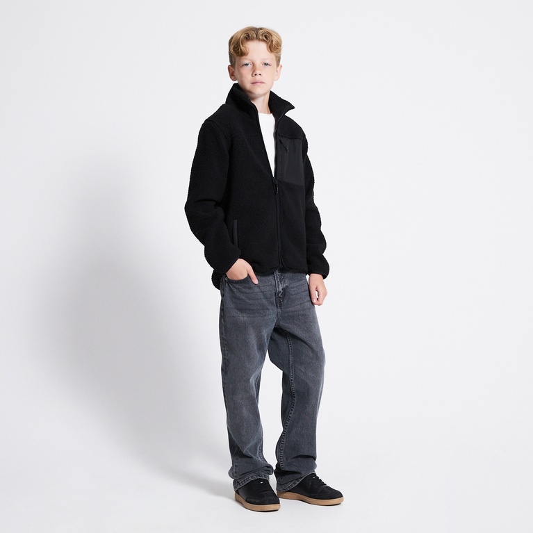Pile jacket "Edor Star" Black